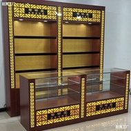 Tea Shop Wine Cabinet Liquor Exhibition Cabinet Nourishing Display Cabinet Ginseng Counter Material 