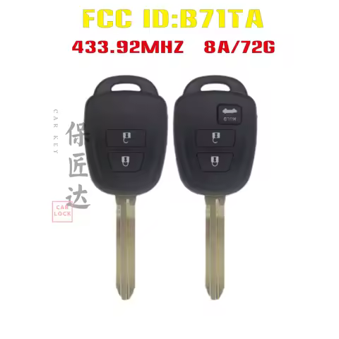 BaoJiangDa 2 Buttons Remote Car Key FOB For Toyota Yaris Verso RAV4 VIOS COROLLA Fotruner FCC ID B71