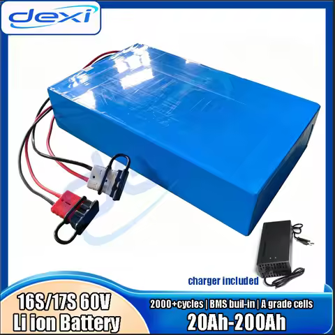 16S 17S 60V 20Ah Lithium Battery 30Ah 35Ah 40Ah 50Ah 60Ah 70Ah 100Ah 105Ah 200Ah Ion Batterie for 50