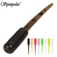 Spinpoler Floating Soft Worm Lure 27mm 0.1g PinTail Micro Bait Durable TPR Fishing Bait for Rockfish