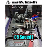 👍 (+5 Speed) +5th Wave125 / W125 / Future125 Racing Gearbox LEO Thailand Racing Fullset Gear box Wit