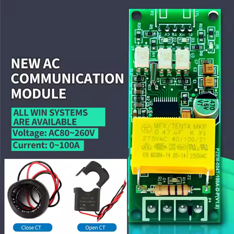 Multifunction AC Digital Meter 0-100A 80-260V Watt Power Volt Amp Current Test Module PZEM-004T For