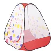 TOP Lovely Dots Children Folding Assembling Tent Portable Toy House Outdoor Camp Game For Kids Parents Hide And Seek