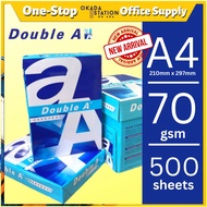 A4 70GMS DOUBLE A PAPER - 500'S / DOUBLE A / White Paper/ Photostat Paper / Copier Paper / White Pap