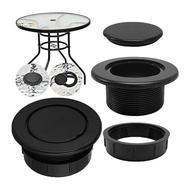 Outdoor Patio Table Umbrella Hole Ring Plug Cap Set for Garden Table Parasol, Hole Cover & Pole Stab