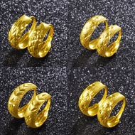 GM5 916 middle-aged starry gold round earrings earrings gold lady retro earrings women