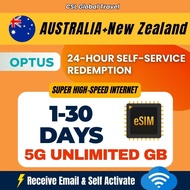 【CSL】Australia&New Zealand eSIM | 5G/4G 1-30 Days | High-Speed Unlimited GB | Australia&New Zealand 