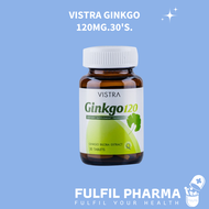 VISTRA GINKGO 120MG.30'S. สารสกัดจากใบแปะก๊วย