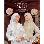 HEGIRA SO - MARJAN TWILL MUNA LOT 2 | PRINTED SLIP ON (INSTANT HIJAB) >> DAILY COMFORT
