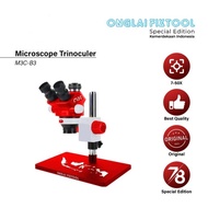 MICROSCOPE TRINOKULAR ONGLAI FIXTOOL M3C-B3 RED ORIGINAL