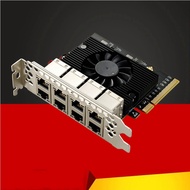 NEW 8 Port RJ45 PCI Express X8 Network Card 1G PCIE Gigabit Ethernet Adapter 10/100/1000Mbps NIC RTL