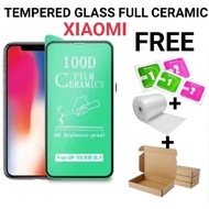 Tempered Glass Ceramic Full Redmi 6/6A/7/7A/8/8A/8A pro/9/9A/9C/9T/10 5G/10 4G/10Apoco M3/M3PRO/M4PR