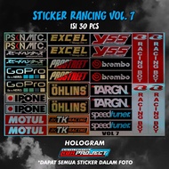 HOLOGRAM RACING STICKER STICKER PACK MOTORCYCLE STICKER/ VOL 7