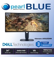 New Alienware AW3425DWM 34inch WQHD 180Hz1ms Curved Gaming LED Monitor