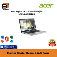 Laptop Acer Aspire 3 A314 36M 36NA i3 N305 8GB 512GB W11 + OHS