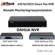 Dahua 4CH /8CH /16CH 4K CCTV NVR Face Detection H.265 Motion Detect Video Recorder For IP Camera NVR