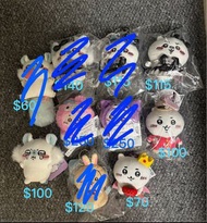 【全新 Chiikawa 吊飾掛飾 有吊牌原袋】桃心飛鼠 黑魔法少女飛鼠  小八 Chiikawa 嬲喊喊pun飛鼠 日版Sanrio melody 古本屋 kuromi 飛鼠 觀光chiikawa 