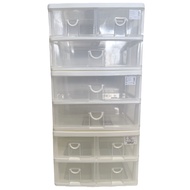 Keyway 2-Layer Drawer Box 2/3/4 Compartments Model: CK-551/552/553 Size (Width x Depth x Height): 25