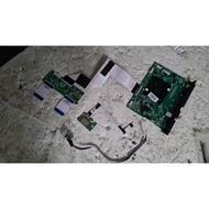 (1256) Hisense 65A6100H Mainboard, Tcon, Tcon Ribbon, LVDS, Button, Sensor. Used TV Spare Part LED