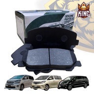 🚨 GINO 🚨 BRAKE PAD FRONT & REAR FOR TOYOTA ALPHARD ANH20/TOYOTA VELLFIRE ANH20/TOYOTA ESTIMA ACR50