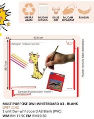 A3 Multipurpose White Board Card Kad White Board - Blank [Ready Stock]