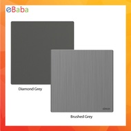 SIMON[European Brand] M7 Series Brushed Grey & Diamond Grey Switch / Switches & Socket Outlet 1 gang