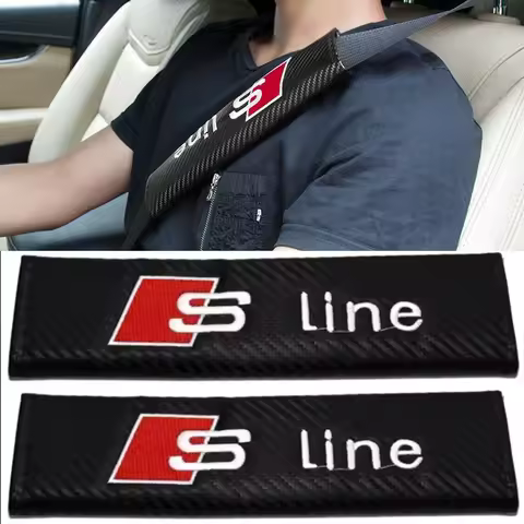 Car Shoulder Pad Car Safety Belt Adjust Device Safety Belt Protector For Audi Sline TT Q2 Q3 Q5 Q7 Q