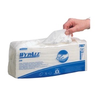 Kimberly Clark WypAll White Cloths for Industrial Cleaning, Wet Use, Bag of 70, 380 x 420mm, Repeat 