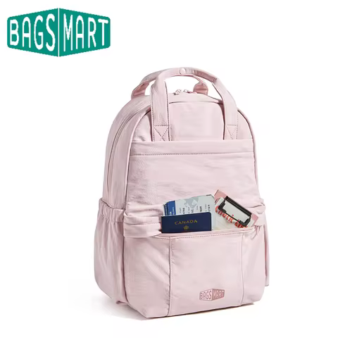 BAGSMART College Students Backpack Fashion Unisex School Laptop Bag Large Capacity Travel Backpack f