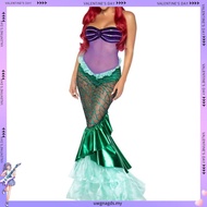 Enchanted Mermaid Dress - Long Skirt Princess Costume for Halloween & Nightclub