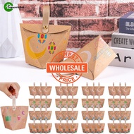 [Wholesale Price] Eid Mubarak Present Boxes - Cute Handheld Kraft Box - Candy Chocolate Goodie Packaging Bag - Eid Iftar Diwali Party Favors or Kids - Muslim Ramadan Treat Basket