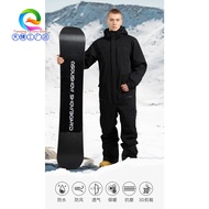 Tianqing Factory Gsou Snow One-Piece Ski Suit Men's Veneer Windproof Waterproof Warm Solid Color Too