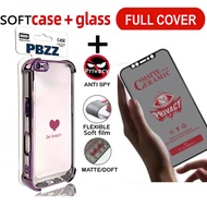 Ceramic Privacy Resistant Tempered Glass Case for iphone 6p 6s 6 plus 6sp phone casing Softcase Sili