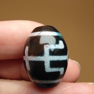 Premium Full Cinnabar Dzi Beads Dzi Beads 21 * 16mm Noble Dzi Beads Buddha Heart Four-Eyed Dzi Beads