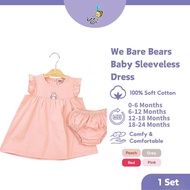 We Bare Bears 0-24M Gaun Bayi Perempuan / Baby Girl Newborn Infant Knit Dress with Panty 30004 30046