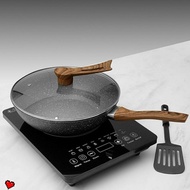 IDEALIFE IL-28WK - Wok Pan Cookware - 28cm Induction Frying Pan IL28WK