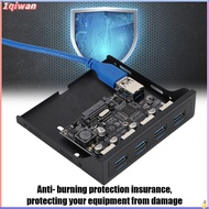 1qiwan-my ASHATA USB Front Panel PCI-E to 4xUSB3.0 for Chip Floppy Bay Adapter Expansion Riser Card 