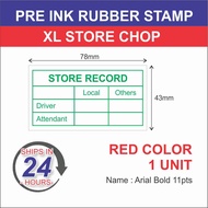 Rubber Stamp / Pre Ink Rubber Stamp / Self Ink Rubber Stamp / XL Store Chop / XL Company Address Cho