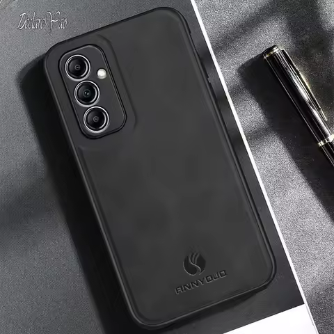 Covers For Galaxy A34 Cases DECLAREYAO Slim Letaher Hard Coque For Samsung Galaxy A33 A32 A31 Cover 