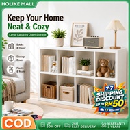 🤩Rak Buku Multifunctional Rack Grid 4/6/8 DIY Utility Bookshelf Living room storage Bookcase 书柜