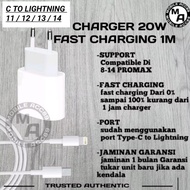 USB C TO IP CABLE + 20 W ADAPTOR (1 PACKAGE) 20 W FAST CHARGING - IP CHARGER - IP DATA CABLE - IP CH