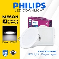 PHILIPS MESON LED Recessed Downlight Round &amp; Square 13W 5" 17W 6" Lampu LED Downlight Bulat &amp; Petak