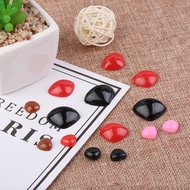 PHNE 100pcs/bag Plastic Triangle Plush Animal Eyes Accessories Bear Buttons Nose for DIY Doll Toy Triangle Safety Nose Making Puppet Parts Nose Accessories