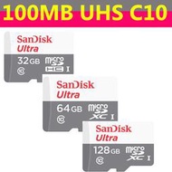 SanDisk 32G 32GB 64GB 128GB microSDHC SD Ultra 100MB 灰色記憶卡