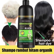 15 menit rambut hitam Shampoo Original Black500ML/Shampo pewarna rambut organik/Shampoo Semir Hitam