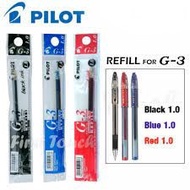 PILOT G2 G3 REFILL 0.5, 0.7, 1.0 BLACK, BLUE, RED