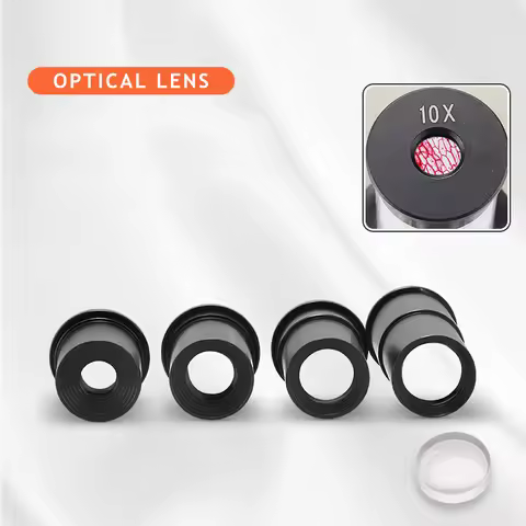 1PC 23.2mm Interface Mount Size Microscope Eyepiece 5X 10X 12.5X 16X Optical Glass Lens Eyepieces fo