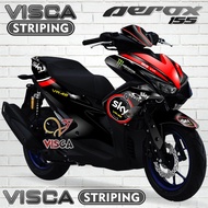 Stiker Striping Aerox 155 Old Fullbody Variasi SKY VR46