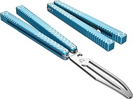 Nabalis X Will Hirsch Vulp Knife Balisong Trainer 6061 Aluminum Channel Handle With Zen Pins, Vulp-T