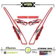 STRIPING SUZUKI CRYSTAL TUNE MOTIF X6 STICKER CRYSTAL TUNE CUSTOM STICKER ORIGINAL CRYSTAL MOTORCYCL